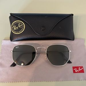 Rayban hexagonal flat sunglasses